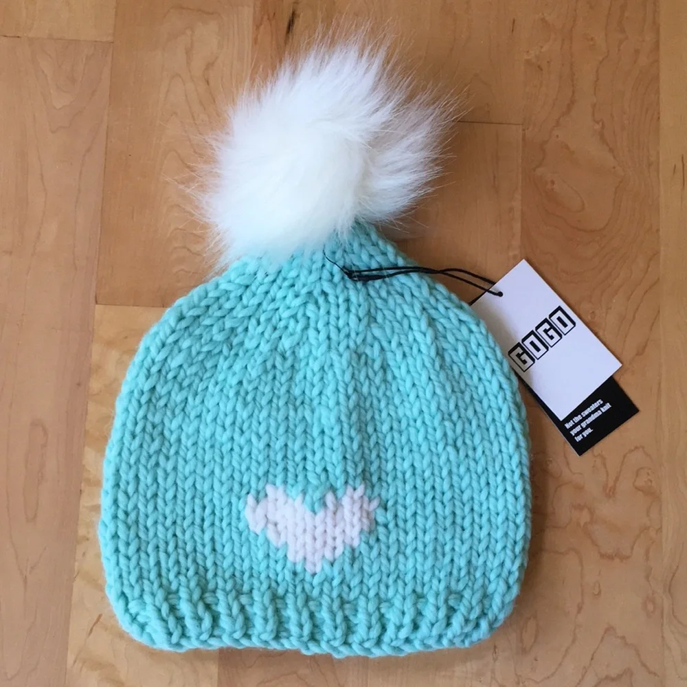 GOGO Women's Heart Toque Beanie Hat